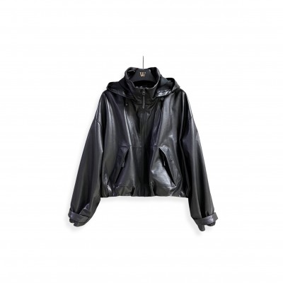 BALENCIAGA HOODED POCKET JACKET BLACK 
